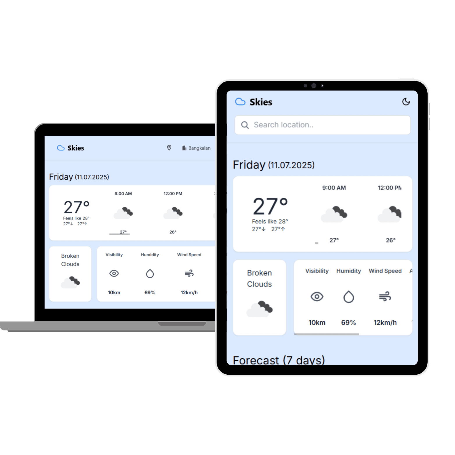 Weather App Preview